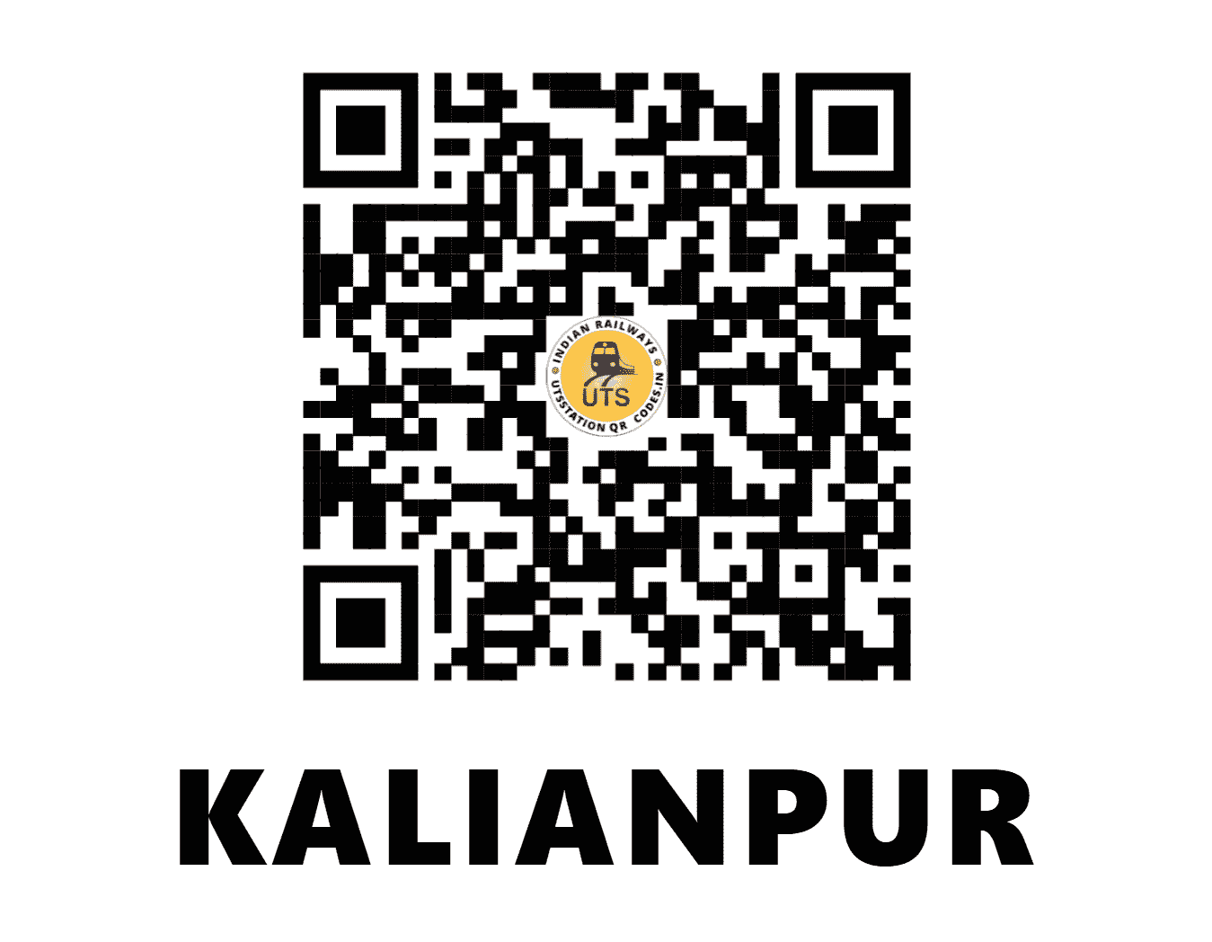 UTS QR Code for KALIANPUR - KAP (NE - UTTAR PRADESH)